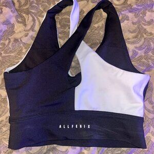Allfenix Black and White Sports Bra